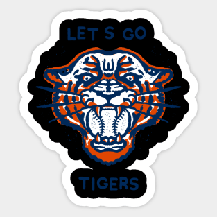 Lets Go Tigers Sticker